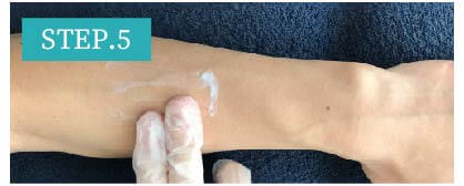 足の甲脱毛Step5