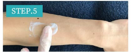 ひじ下脱毛Step5